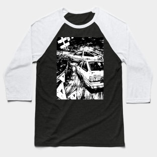 JDM Japanese Drift Racer Drifting Car Anime Manga Eurobeat Intensifies Racing Aesthetic #14 Baseball T-Shirt